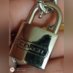 Coach Silver Padlock